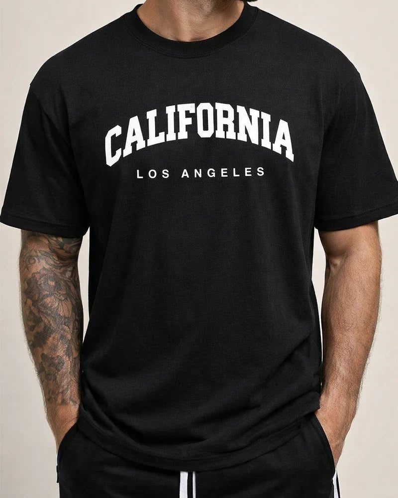 Men's Summer Crew Neck Base Layer Teenage T-shirt Short Sleeve Letter T-shirt | JRSEE:e057c17a-6a42-4335-9221-a23f968d6fcb