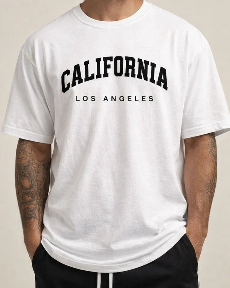 Men's Summer Crew Neck Base Layer Teenage T-shirt Short Sleeve Letter T-shirt | JRSEE:f03033c9-422a-41cd-a356-e9a46a0645bd