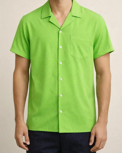 Men's Summer Lapel Solid Color Single-breasted Pockets Loose Short-sleeved Men's Linen Shirt Men's Cardigan | JRSEE:d1a79177-1ce4-46c4-a384-c240a2cc5762