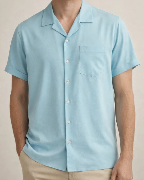 Men's Summer Lapel Solid Color Single-breasted Pockets Loose Short-sleeved Men's Linen Shirt Men's Cardigan | JRSEE:6ad5dcc1-bd49-4725-bf27-d1ea9a4167ca