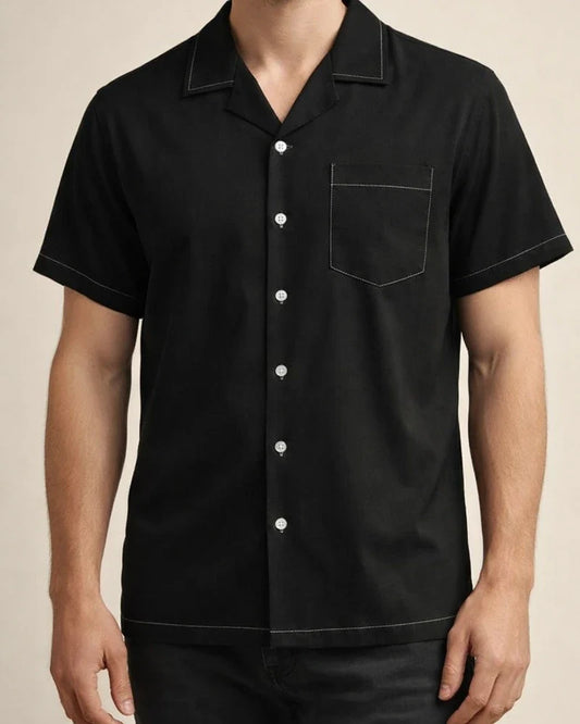 Men's Summer Lapel Solid Color Single-breasted Pockets Loose Short-sleeved Men's Linen Shirt Men's Cardigan | JRSEE:1ba1ba01-e3df-4224-8129-5e4179e32c8f