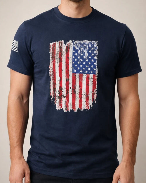 Men's Summer Patriotic 3D Print T-shirt—U.S. Flag Short-Sleeve T-shirt | JRSEE:8a237296-34f9-4695-9005-870b1cac3db1