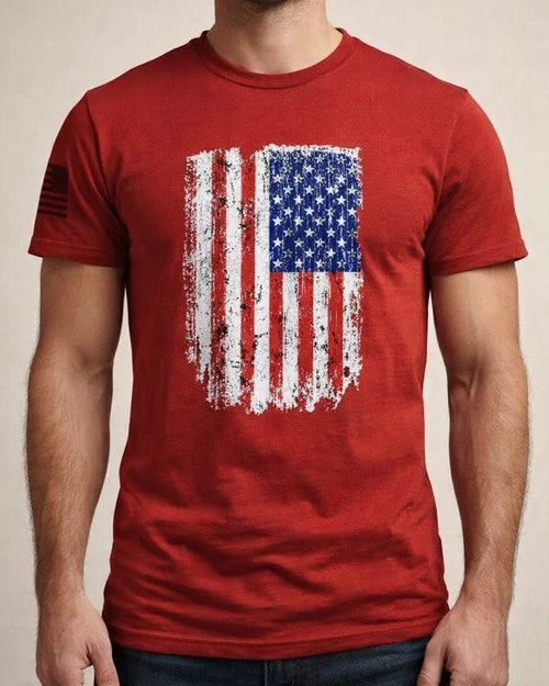 Men's Summer Patriotic 3D Print T-shirt—U.S. Flag Short-Sleeve T-shirt | JRSEE:fdd62ca9-18f0-454d-98ad-467f1eb0cbd7