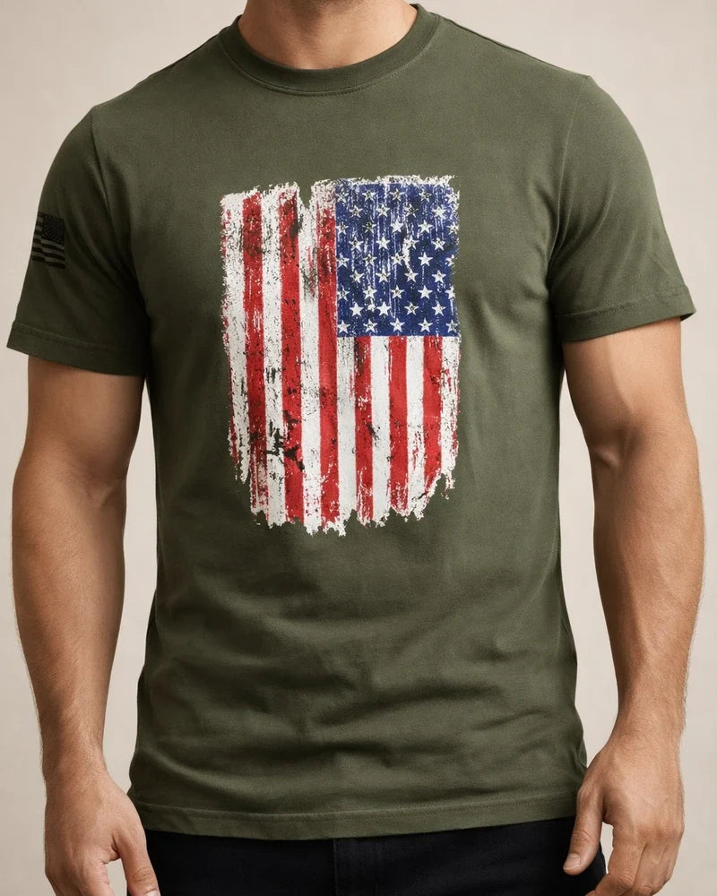 Men's Summer Patriotic 3D Print T-shirt—U.S. Flag Short-Sleeve T-shirt | JRSEE:2bf11d75-2f74-4b41-87a9-77dbe348364f