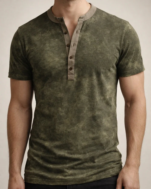 Men's Summer Personality V-neck Retro Military 3D Print Casual Short-sleeved T-shirt Breathable Tops | JRSEE:f0896fc6-d062-4bfa-8fcf-415ae5ee9f3a