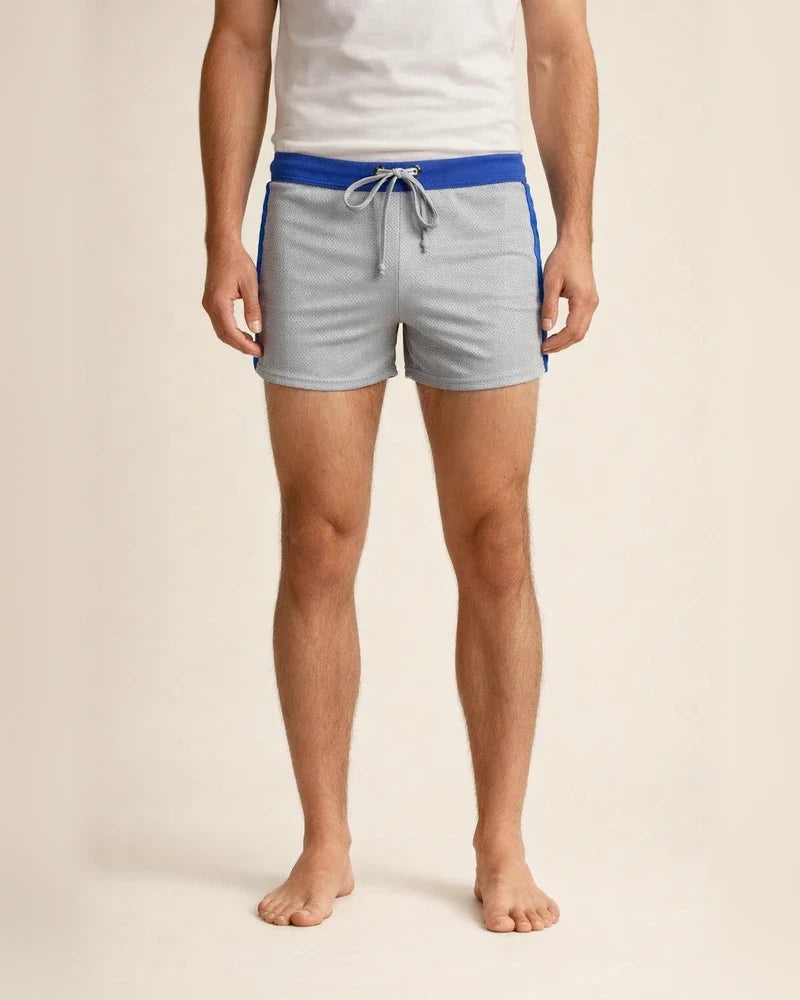 Men's Summer Quick-drying System Color-coded Rope Mesh Shorts Built-in Bag Men's Breathable Slim Home Breathable Aloha Pants Shorts | JRSEE:a83bdc18-82b0-474d-b2d1-a52dacd0d944