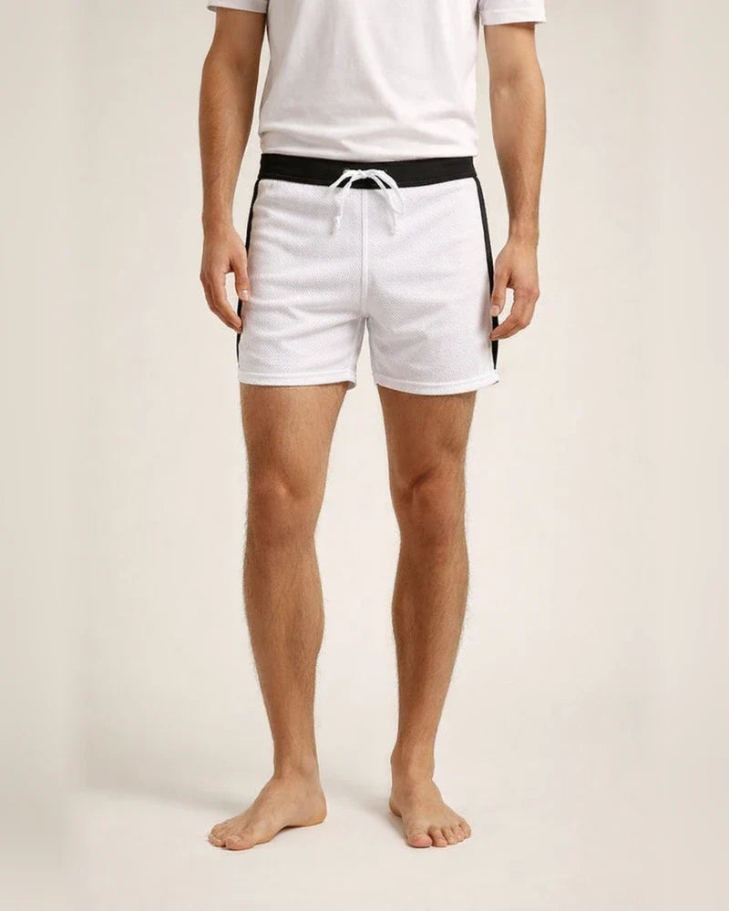 Men's Summer Quick-drying System Color-coded Rope Mesh Shorts Built-in Bag Men's Breathable Slim Home Breathable Aloha Pants Shorts | JRSEE:4b96261a-ab24-48f8-866f-f1a232e05099