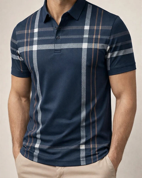 Men's Summer Short-sleeved T-shirt New Casual Lapel Polo Shirt Men's Fashion Versatile Trend Tops | JRSEE:8cb969dc-673b-4481-9509-cf25af10d350