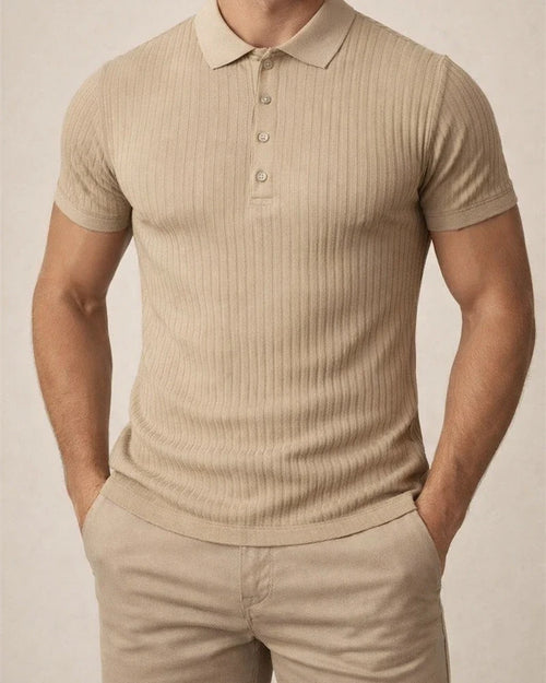 Men's Summer Sports Fitness Leisure Stretch Vertical Stripes Solid Color Short-sleeved Polo Shirt S M L XL 2XL 3XL 4XL 5XL | JRSEE:6ecab1db-b32b-47c8-9c78-53f65629c9fa