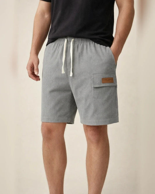 Men's Summer Striped Loose-Fit Casual Shorts 5/10 Length | JRSEE:c05a6370-166d-4e47-a955-cfd4bca59b20