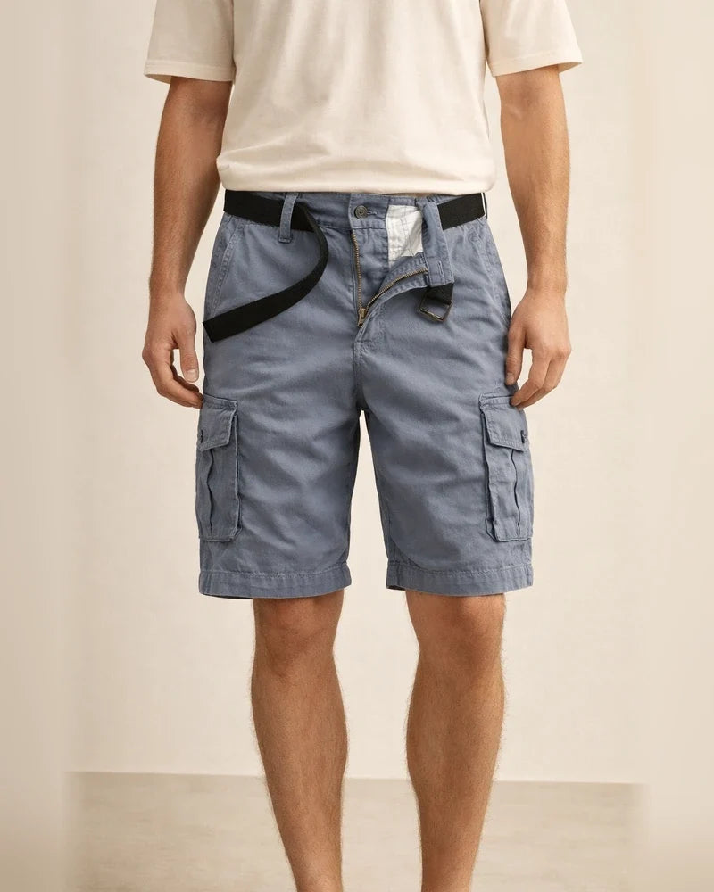 Men's Summer Workwear Shorts 100% Cotton 5-Inch Shorts Retro Casual Shorts | JRSEE:659b8092-7f41-4c7c-8b57-336efa6f21bd