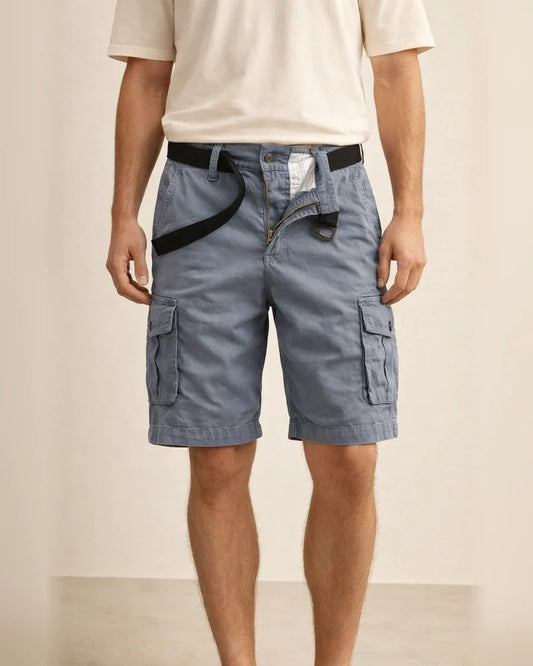Men's Summer Workwear Shorts 100% Cotton 5-Inch Shorts Retro Casual Shorts | JRSEE:659b8092-7f41-4c7c-8b57-336efa6f21bd