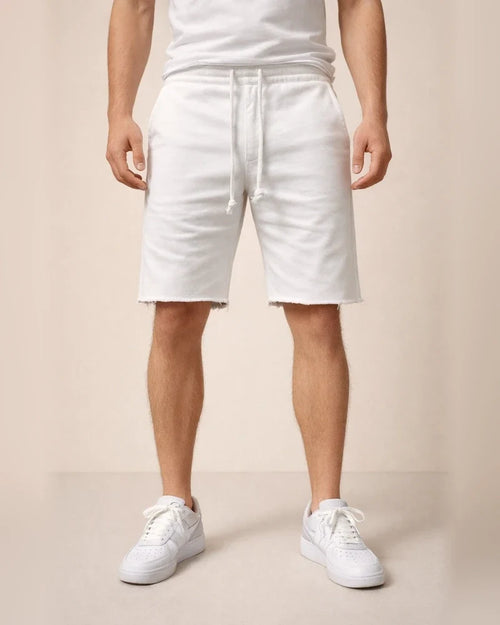 Men's Sweat Shorts Bermuda Shorts Drawstring Elastic Waist Letter Breathable Sports Short Daily Beach Cotton Sporty Casual Black White Micro-elastic | JRSEE:18abd22f-de1b-4c0d-a872-73ac94fe2024