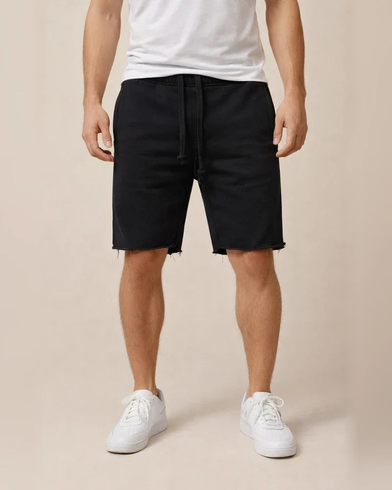 Men's Sweat Shorts Bermuda Shorts Drawstring Elastic Waist Letter Breathable Sports Short Daily Beach Cotton Sporty Casual Black White Micro-elastic | JRSEE:18a76398-ee19-4924-a41c-e9eecdedd9c4