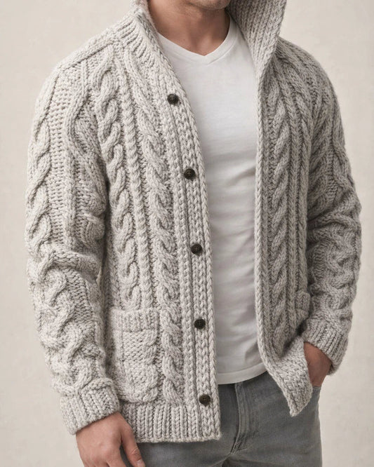 Men's Sweater Cardigan Knit Knitted Solid Color Stand Collar Stylish Casual Outdoor Home Clothing Apparel Winter Fall Black khaki M L XL | JRSEE:c49114ff-c502-4f37-a2e8-41eb1dcf15f4