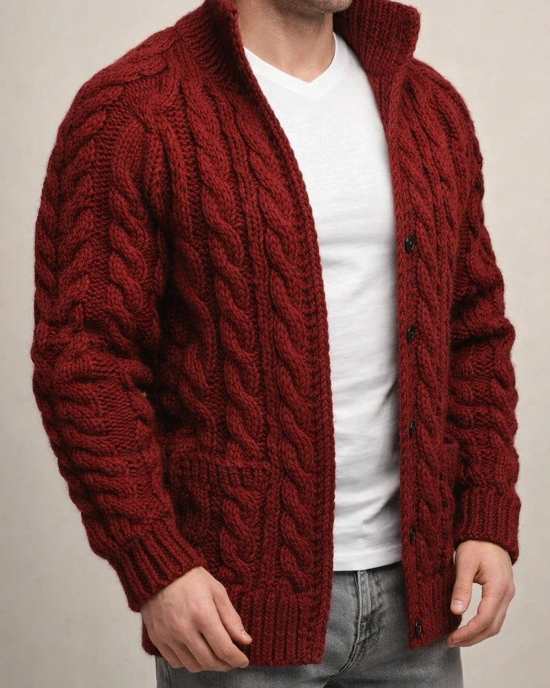 Men's Sweater Cardigan Knit Knitted Solid Color Stand Collar Stylish Casual Outdoor Home Clothing Apparel Winter Fall Black khaki M L XL | JRSEE:41e5ff71-eec7-4bfa-aab4-62a58faa1514