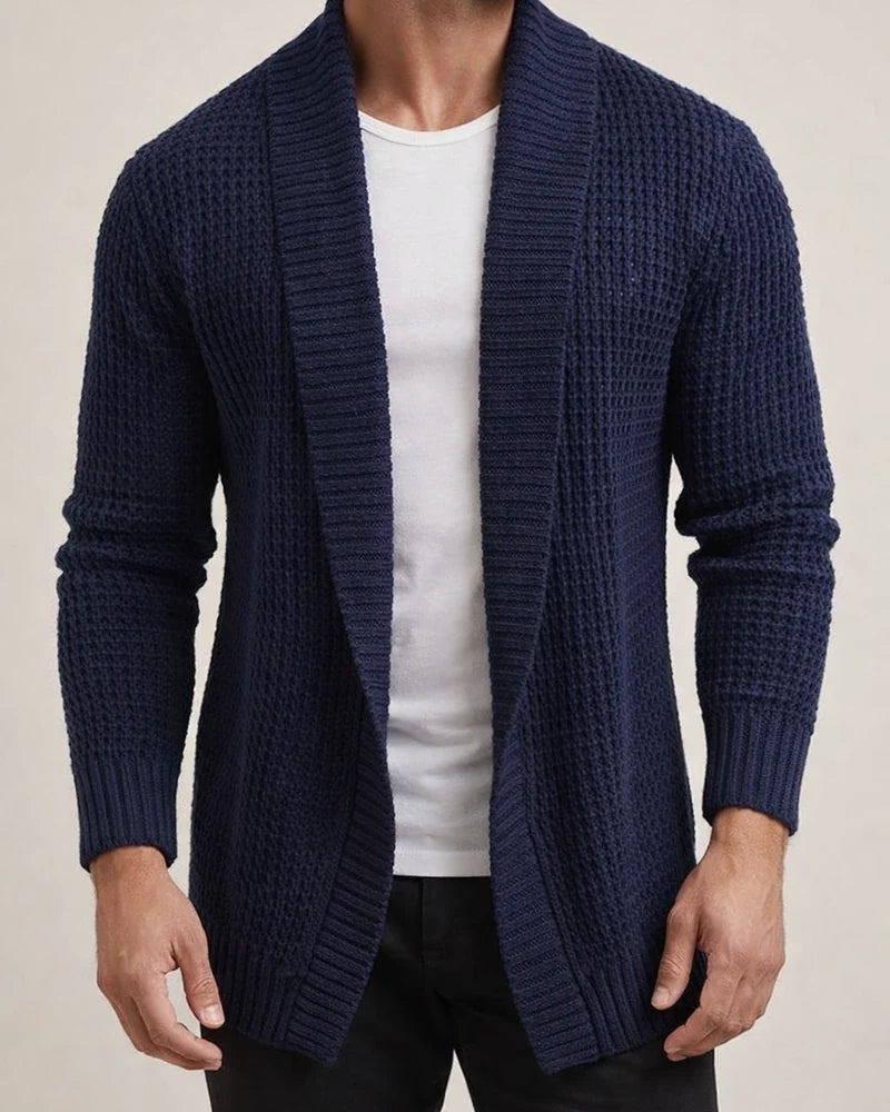 Men's Sweater Cardigan Sweater Ribbed Knit Cropped Knitted V Neck Clothing Apparel Winter Fall Black Blue S M L | JRSEE:5899ecbe-36de-4d16-aee5-3640cd27b112