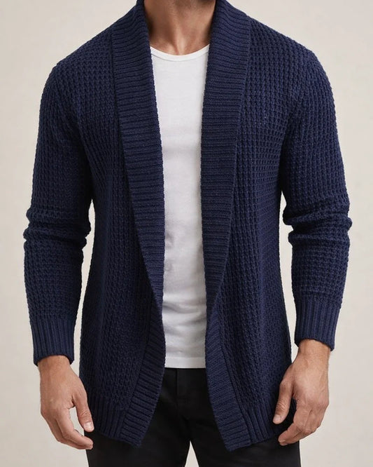 Men's Sweater Cardigan Sweater Ribbed Knit Cropped Knitted V Neck Clothing Apparel Winter Fall Black Blue S M L | JRSEE:5899ecbe-36de-4d16-aee5-3640cd27b112