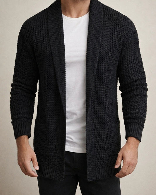 Men's Sweater Cardigan Sweater Ribbed Knit Cropped Knitted V Neck Clothing Apparel Winter Fall Black Blue S M L | JRSEE:39d3a772-410a-4f3b-ac69-20d0a8c18d34