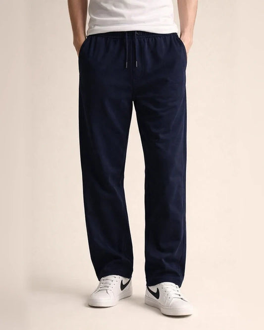 Men's Sweatpants Casual Pants Drawstring Elastic Waist Straight Leg Plain Outdoor Going out Fashion Streetwear Black Royal Blue Micro-elastic | JRSEE:bd03f988-9d4d-4f85-9502-1e99df4b3f42