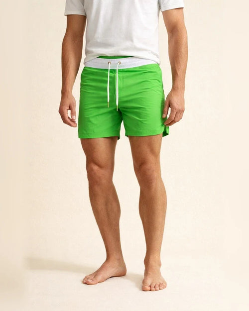 Men's Swim Shorts Swim Trunks Board Shorts Swim Brief Drawstring Elastic Waist Zipper Pocket Solid Color Breathable Quick Dry Short Casual Daily Beach Fashion Classic Style ArmyGreen Green | JRSEE:999e63dc-e40b-42d6-b991-8ed0a5e44364