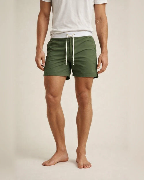 Men's Swim Shorts Swim Trunks Board Shorts Swim Brief Drawstring Elastic Waist Zipper Pocket Solid Color Breathable Quick Dry Short Casual Daily Beach Fashion Classic Style ArmyGreen Green | JRSEE:0223c71f-a6b4-4248-89a1-d67dbbd4b5f9