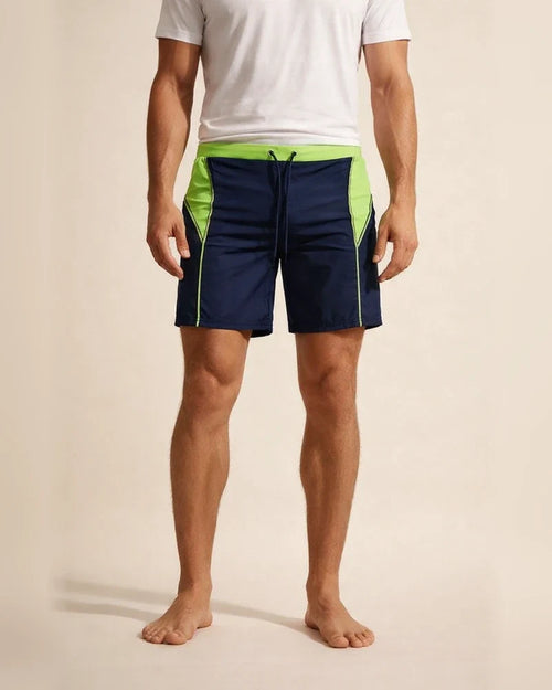 Men's Swim Trunks Board Shorts Swim Brief Drawstring Elastic Waist Graphic Color Block Comfort Breathable Casual Daily Holiday Fashion Streetwear Green Blue Micro-elastic | JRSEE:b4148a9d-b888-4789-966a-34d08425fd00