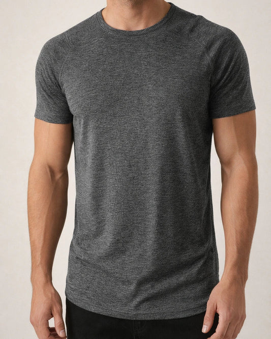Men's T-shirt Summer Fitness Sports Short-sleeved Round Neck Solid Color Casual Tops | JRSEE:beacff67-b886-4796-aa32-3bca4e4177b4