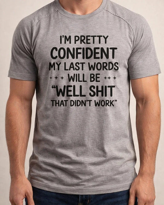 Men' s T shirt Tee Graphic Tee Funny Cotton Blend Letter Prints Crew Neck Black Light Cray Army Green Blue Casual Holiday Short Sleeve Print Clothing Apparel Sports Fashion Designer Novelty | JRSEE:fdfed3b7-c5d4-44a1-9fbd-a080ca1be5ff