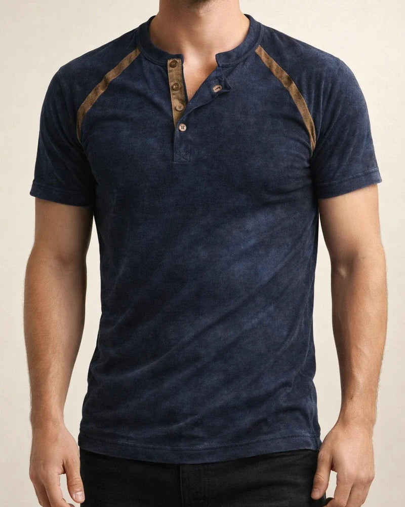 Men's T Shirt Tee Henley Shirt Cool Shirt Color Block Henley Street Vacation Short Sleeves Patchwork Clothing Apparel Designer Basic Modern Contemporary | JRSEE:0c5b137f-cbb7-4368-aa69-3cb00fb51e15