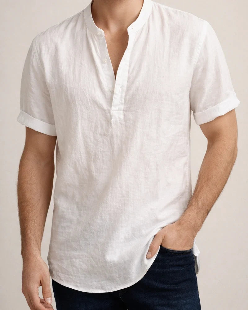 Men's T shirt Tee Henley Shirt Plain Henley Street Holiday Short Sleeve Clothing Apparel Fashion Casual Comfortable | JRSEE:1dc65098-47af-4c48-8e4f-7324947bde35