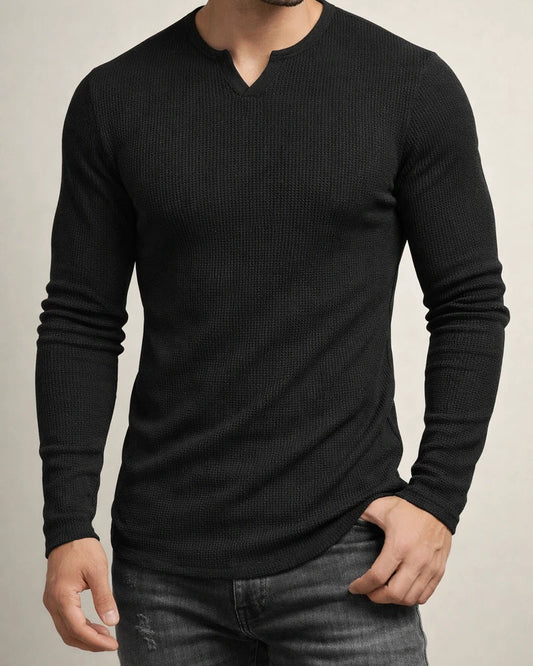 Men's T Shirt Tee Long Sleeve Shirt Plain V Neck Street Sports Long Sleeve Clothing Apparel Fashion Designer Casual Comfortable | JRSEE:465615b0-e92e-4bad-9081-d7969bddd604