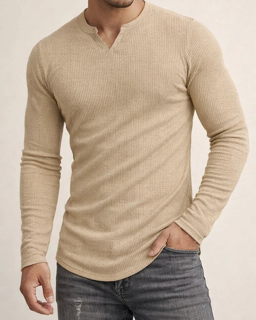 Men's T Shirt Tee Long Sleeve Shirt Plain V Neck Street Sports Long Sleeve Clothing Apparel Fashion Designer Casual Comfortable | JRSEE:aa162f31-e4ae-460d-89a6-6f0f50413c2d