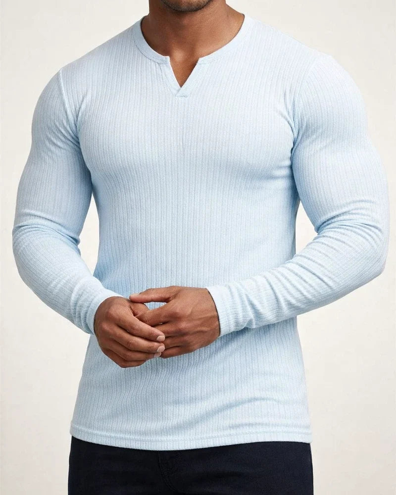 Men's T Shirt Tee Long Sleeve Shirt Plain V Neck Street Sports Long Sleeve Clothing Apparel Fashion Designer Casual Comfortable | JRSEE:395436d8-dabc-45ad-9dfa-35917dde6387