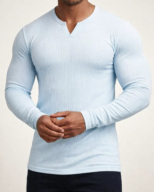 Men's T Shirt Tee Long Sleeve Shirt Plain V Neck Street Sports Long Sleeve Clothing Apparel Fashion Designer Casual Comfortable | JRSEE:395436d8-dabc-45ad-9dfa-35917dde6387