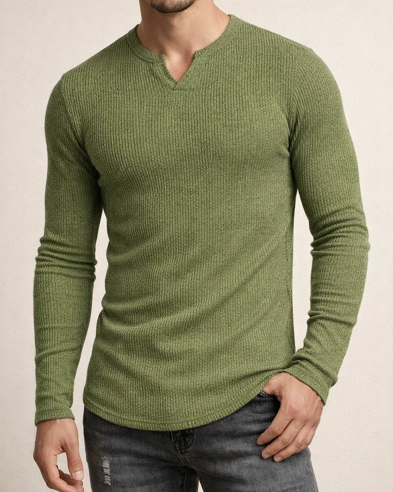 Men's T Shirt Tee Long Sleeve Shirt Plain V Neck Street Sports Long Sleeve Clothing Apparel Fashion Designer Casual Comfortable | JRSEE:9bebc00b-723e-405f-a87c-5b6b3ae4cda0