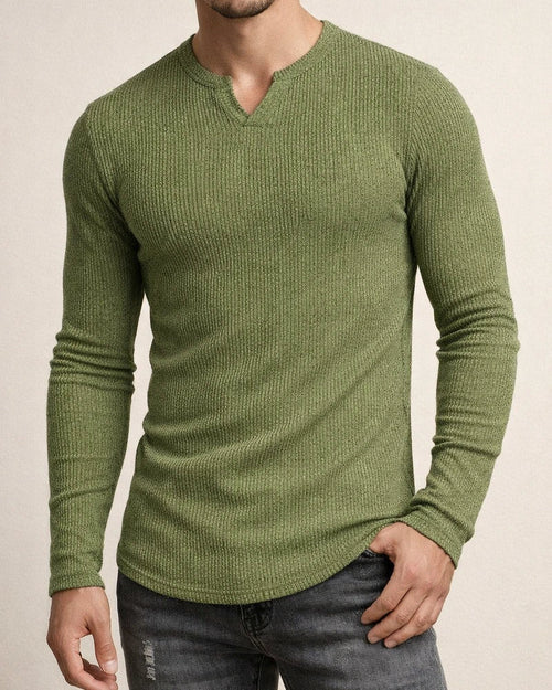 Men's T Shirt Tee Long Sleeve Shirt Plain V Neck Street Sports Long Sleeve Clothing Apparel Fashion Designer Casual Comfortable | JRSEE:9bebc00b-723e-405f-a87c-5b6b3ae4cda0