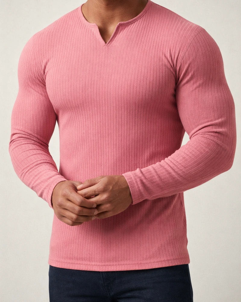 Men's T Shirt Tee Long Sleeve Shirt Plain V Neck Street Sports Long Sleeve Clothing Apparel Fashion Designer Casual Comfortable | JRSEE:ee641618-f540-406e-a266-b861802d7936