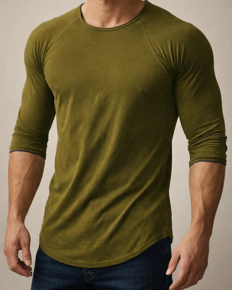Men's T shirt Tee Tee Long Sleeve Shirt Plain Crew Neck Casual Sports Long Sleeve Clothing Apparel Muscle Big and Tall | JRSEE:4d0f637a-26f1-4367-88dd-2198a9573251