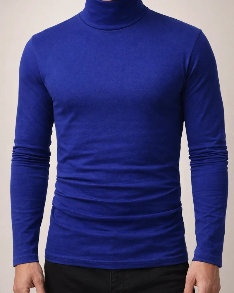 Men's T shirt Tee Turtleneck shirt Plain Rolled collar Outdoor Casual Long Sleeve Clothing Apparel Lightweight Casual Classic Slim Fit | JRSEE:1b7ed0fd-4fc1-4468-9523-8ab413acf158