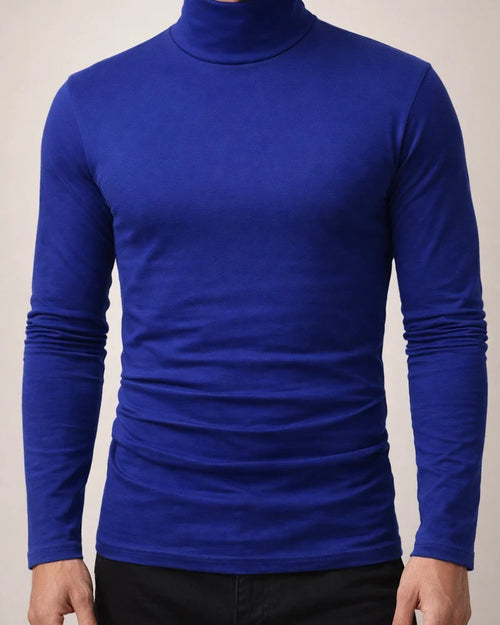 Men's T shirt Tee Turtleneck shirt Plain Rolled collar Outdoor Casual Long Sleeve Clothing Apparel Lightweight Casual Classic Slim Fit | JRSEE:1b7ed0fd-4fc1-4468-9523-8ab413acf158