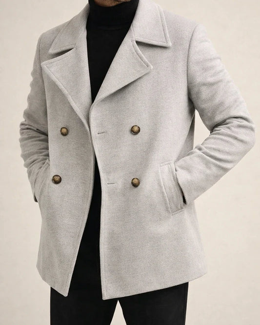 Men's Trench Coat | Spring/Fall Men's Coat | Mid-Length Casual Men's Jacket | JRSEE:98ec5793-d593-4592-a964-c321a3b2312f