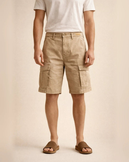 Men's Trendy Workwear Casual Shorts Loose-Fit Summer Straight-Leg Cropped Shorts | JRSEE:68568d61-198c-4a8c-8737-3cd0b653d8e0