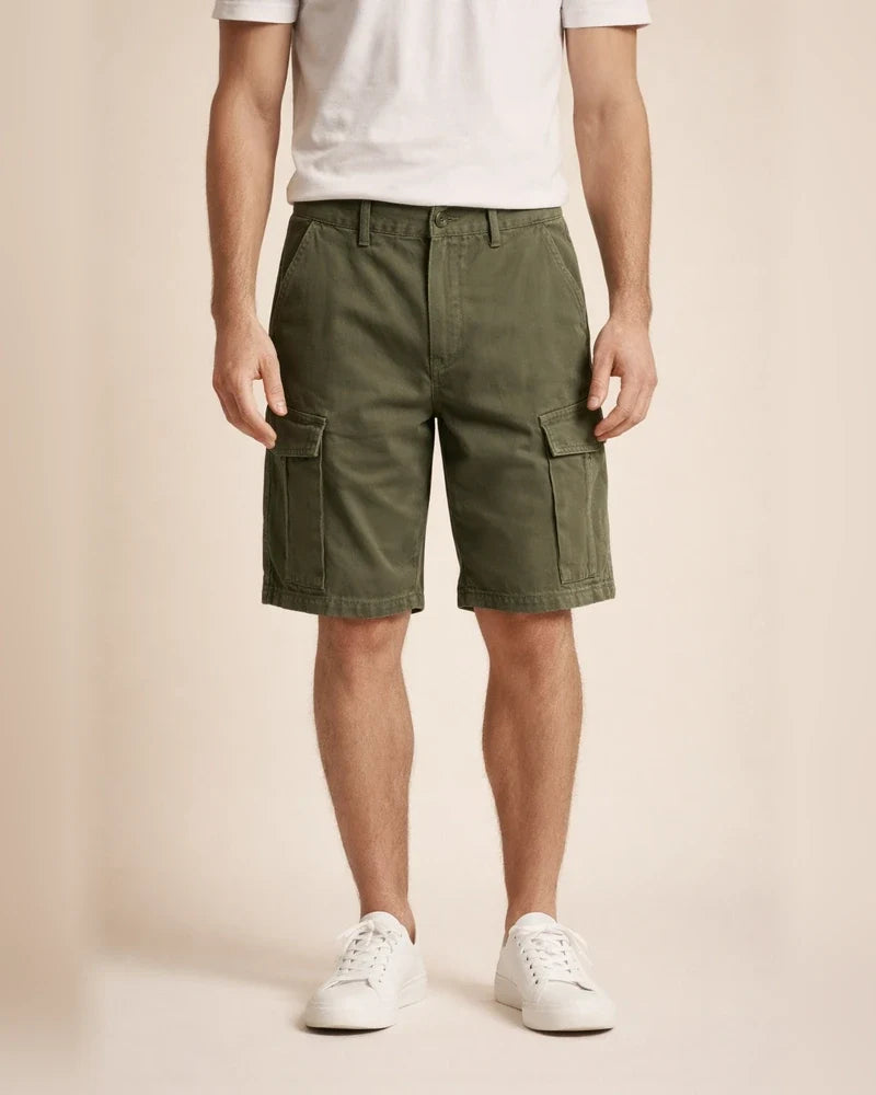 Men's Trendy Workwear Casual Shorts Loose-Fit Summer Straight-Leg Cropped Shorts | JRSEE:8fc326cf-e4da-4c81-8cc8-fb83b990060a