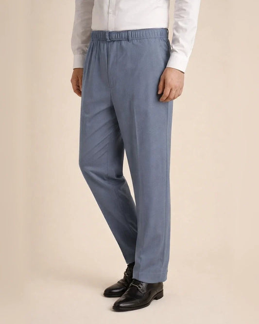 Men's Trousers Casual Pants Pocket Elastic Waist Solid Color Comfort Breathable Full Length Daily Sports Stylish Khaki Dark Gray Micro-elastic / Summer | JRSEE:5d88ae8b-7549-47ee-afb5-66f2f864f463