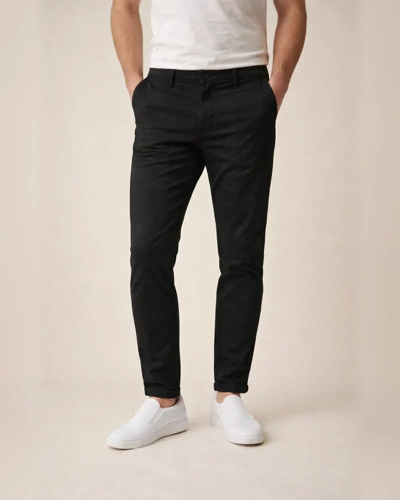 Men's Trousers Chinos Jogger Pants Pocket Plain Comfort Outdoor Full Length Formal Business Daily Streetwear Chino Black Blue Stretchy | JRSEE:0398e09a-3781-44ef-a60f-c340f7314081