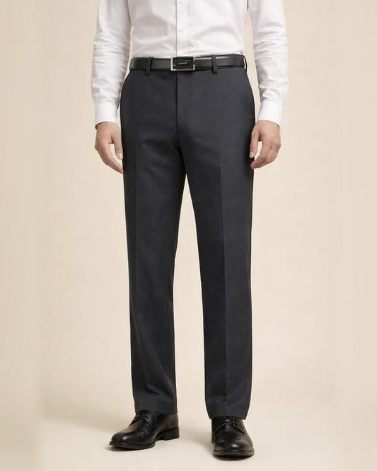 Men's Trousers Flat Front Pants Straight Leg Geometry Stretch No-Iron Formal Business Classic Style Casual Black Royal Blue High Waist Stretchy | JRSEE:f446e5f3-3ae6-4013-b339-27bbe6d08de1