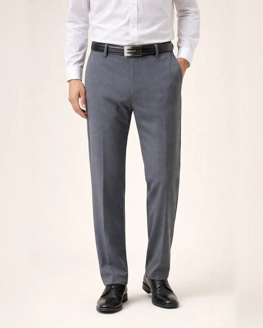 Men's Trousers Flat Front Pants Straight Leg Geometry Stretch No-Iron Formal Business Classic Style Casual Black Royal Blue High Waist Stretchy | JRSEE:808ffb97-e1d3-4002-a5bd-d39de8b67072