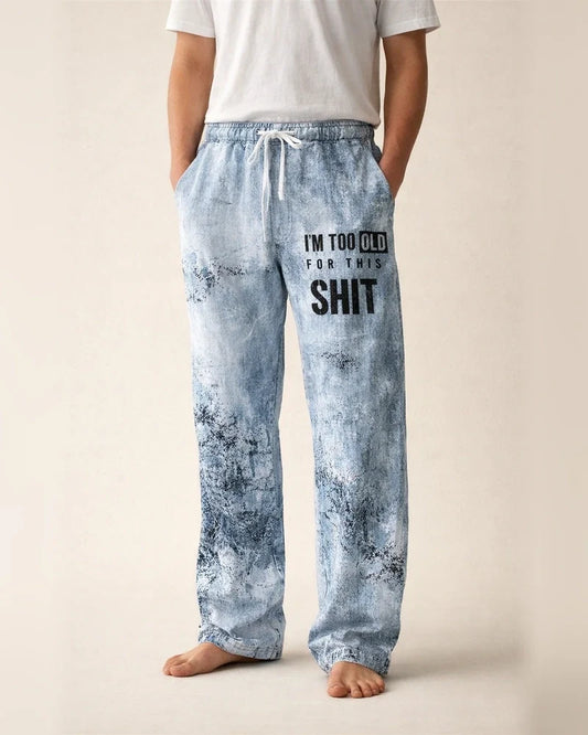 Men's Trousers Summer Pants Beach Pants Drawstring Elastic Waist 3D Print Letter Graphic Prints Comfort Casual Daily Holiday Streetwear Hawaiian Blue Purple | JRSEE:b2da812d-9c8b-4bc1-864b-81648a9afe7e