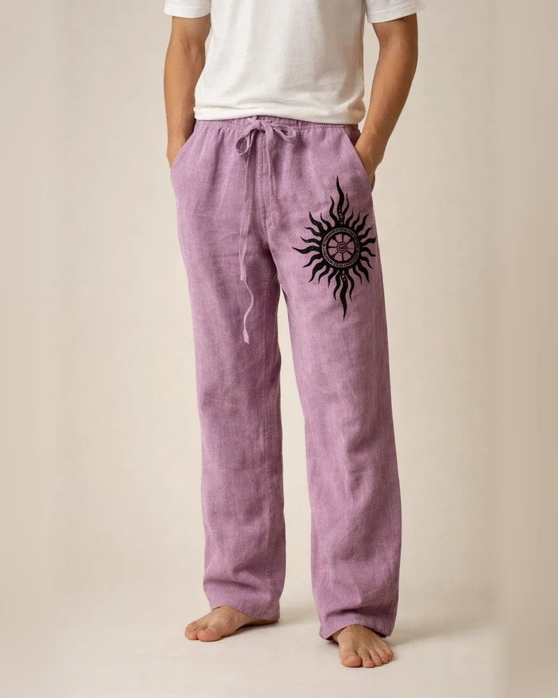 Men's Trousers Summer Pants Beach Pants Straight Drawstring Elastic Waist Front Pocket Graphic Prints Comfort Soft Casual Daily Beach Fashion Designer White Green | JRSEE:0f7faa42-8d57-494a-a958-22d20b18b9cd